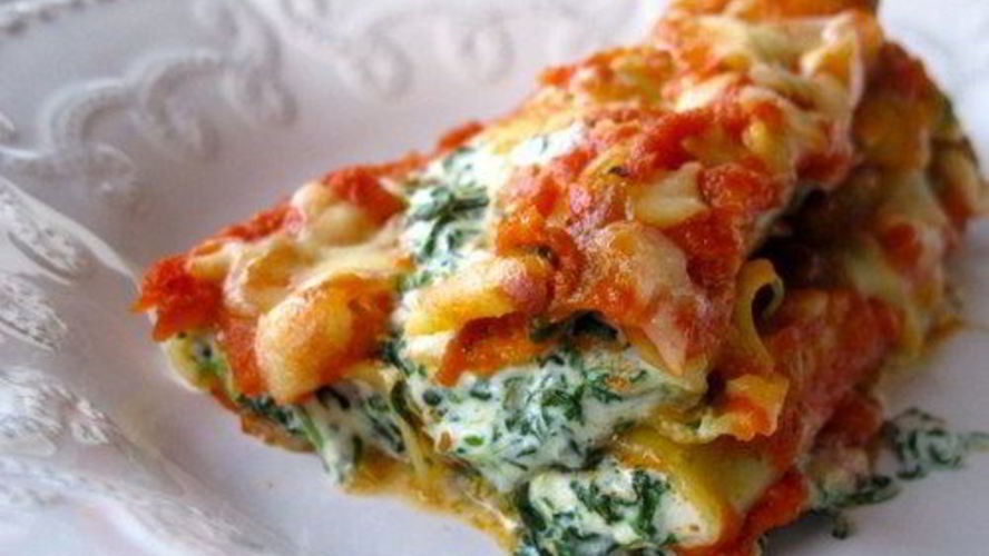 Рецепт каннеллони, фаршированные куриной грудкой