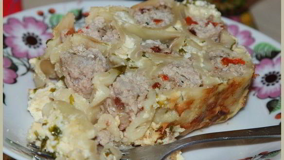 Рецепт Каннеллони под сливочно-яичным соусом