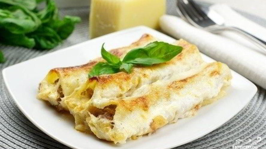 Рецепт каннеллони с фаршем