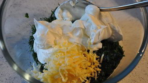 каннеллони с креветками и шпинатом