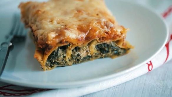 Рецепт Каннеллони со шпинатом и сыром