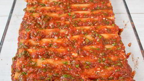 каннелони с говядиной и тыквой