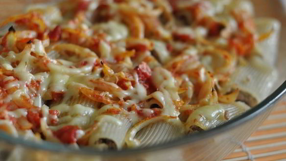 Рецепт Макароны фаршированные в духовке