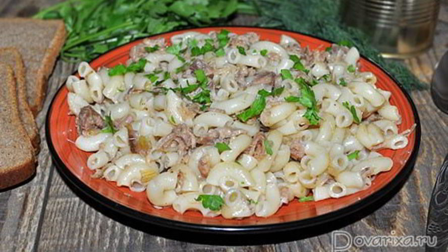 Рецепт макароны по-флотски с тушенкой