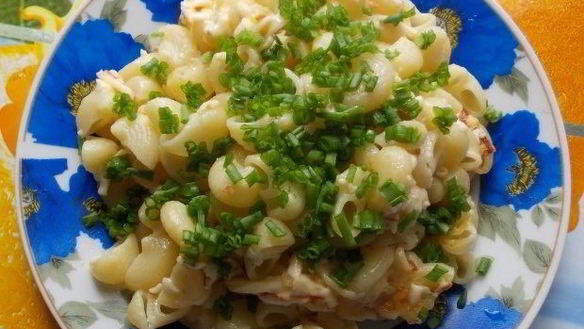 Рецепт Макароны с колбасным сыром