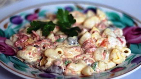Рецепт Макароны с копченой колбасой