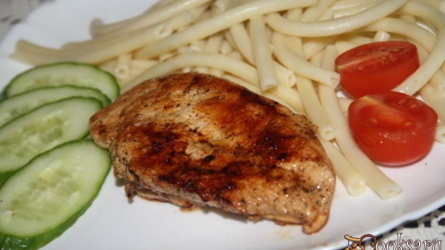 Рецепт макароны с куиными грудками