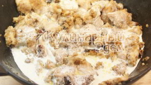 макароны с курочкой