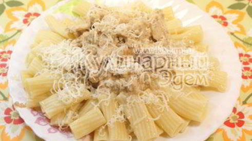макароны с курочкой