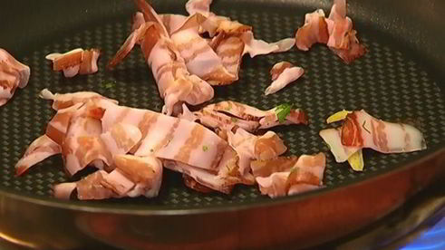 макароны с мидиями под соусом из сидра