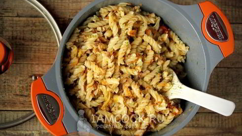 макароны с рыбой