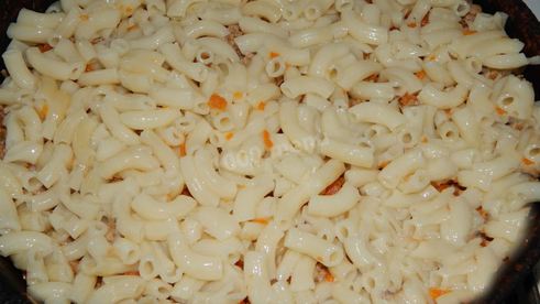 макароны с сыром и фаршем в духовке