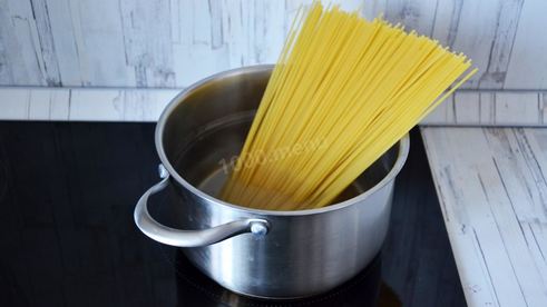 макароны с ветчиной и сыром