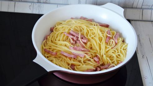 макароны с ветчиной и сыром