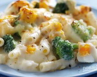 Макароны с яйцом