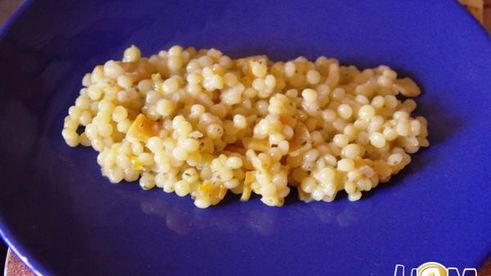 осетр жаренный и паста с тыквой по-итальянски