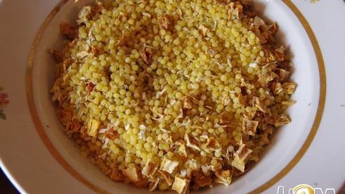 осетр жаренный и паста с тыквой по-итальянски