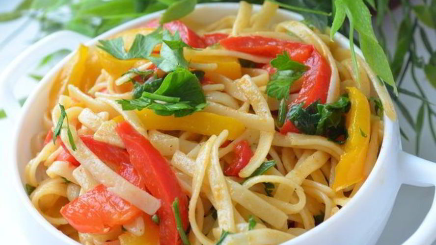 Рецепт острая паста со сладким перцем