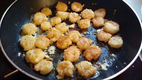 паста феттучини с креветками