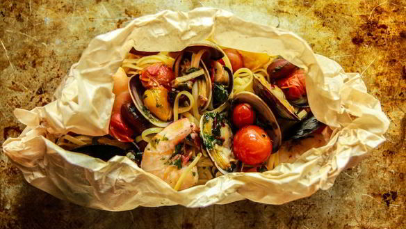 Рецепт Паста из морепродуктов