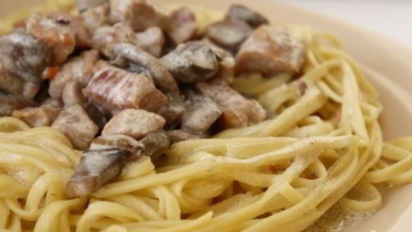 Рецепт Паста из свинины со сливками