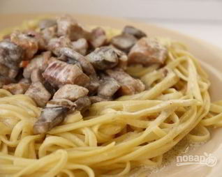 Паста из свинины со сливками