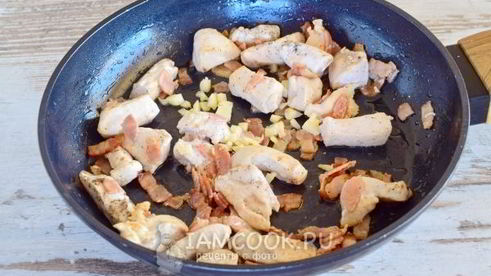 паста карбонара с курицей по-итальянски