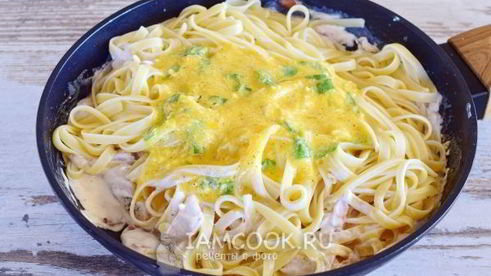 паста карбонара с курицей по-итальянски