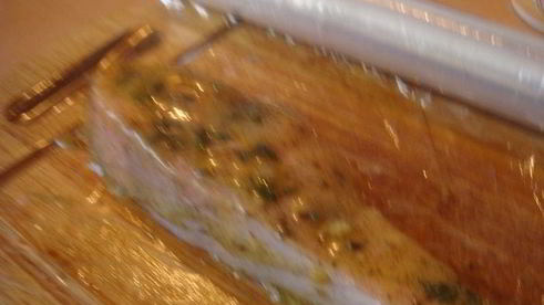 паста под соусом бешамель с мидиями и маринованным лососем