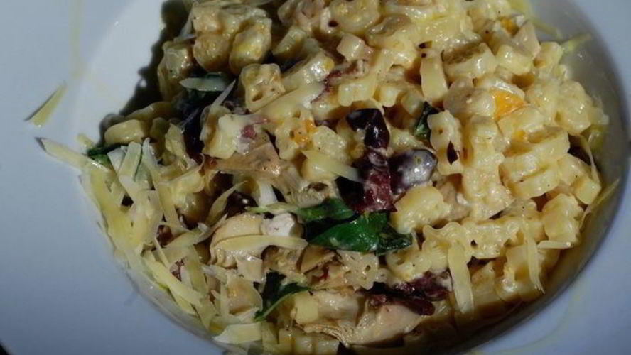 Рецепт паста с артишоками, оливками и лимонным соусом