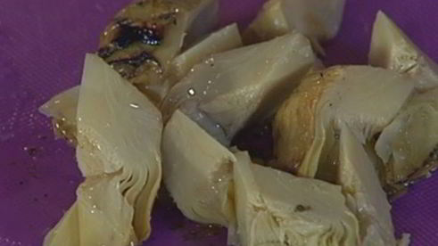 паста с артишоками, оливками и лимонным соусом