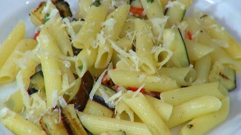 паста с баклажаном и чили