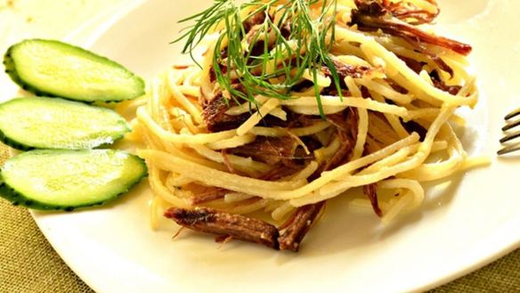 Рецепт Паста с говядиной и сыром