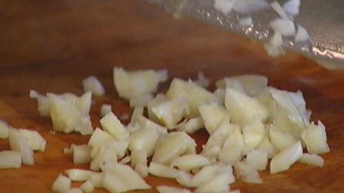 паста с грибами, рикоттой и базиликом