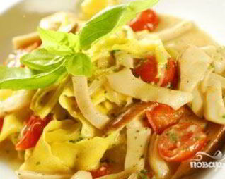 Паста с грибами