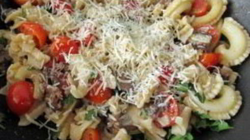 паста с копченой мойвой