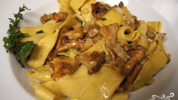 Рецепт Паста с лисичками