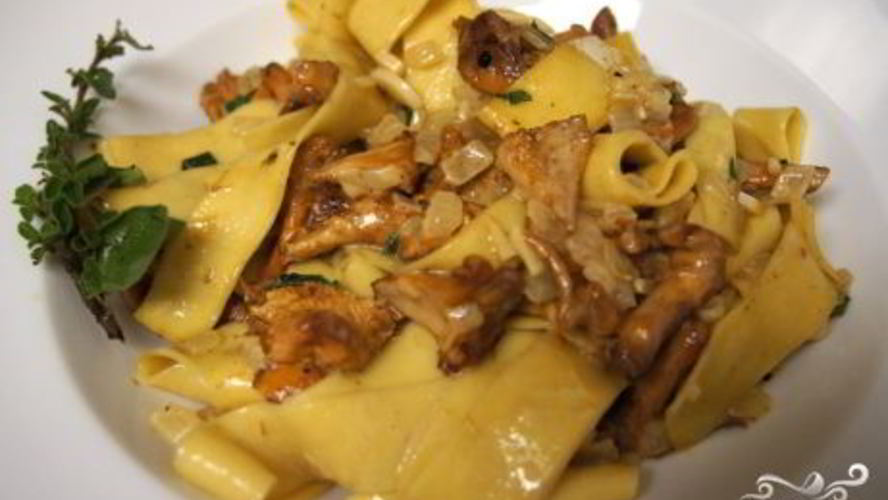 Рецепт паста с лисичками