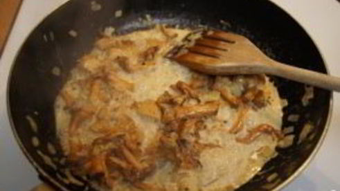 паста с лисичками