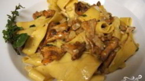 паста с лисичками