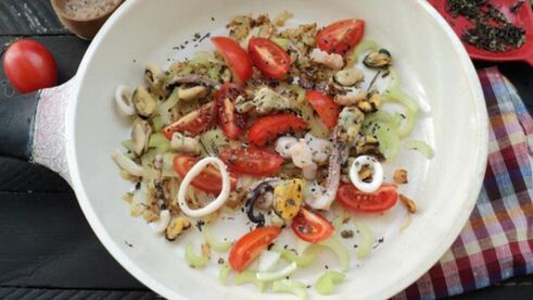 паста с морепродуктами