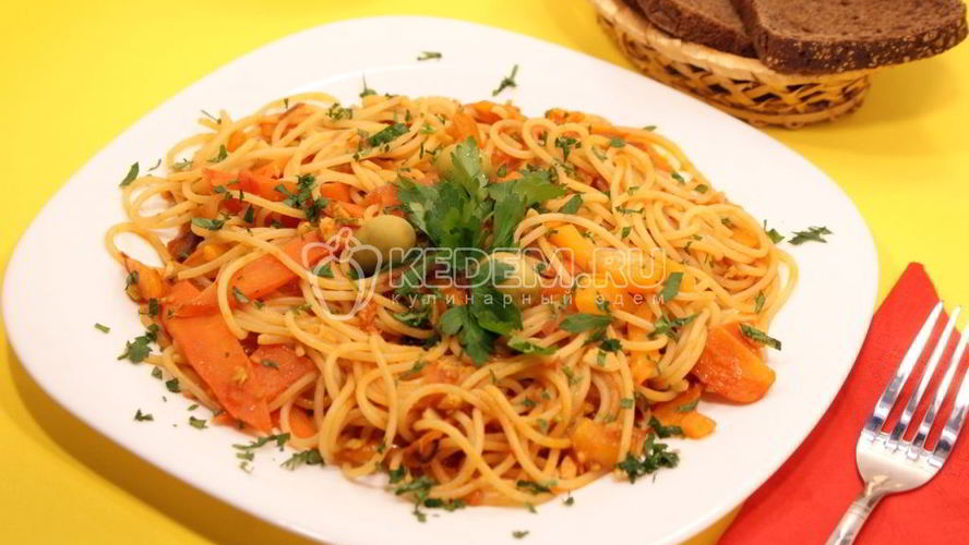 Рецепт паста с овощами