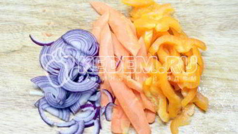 паста с овощами