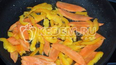 паста с овощами