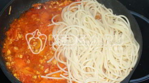 паста с овощами