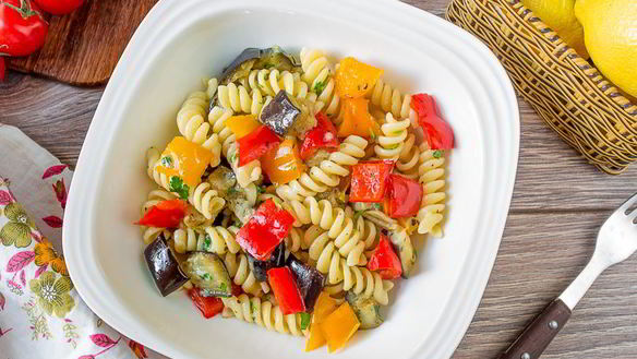 Рецепт Паста с печеными овощами