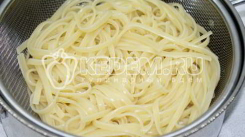 паста с соусом бешамель и курицей