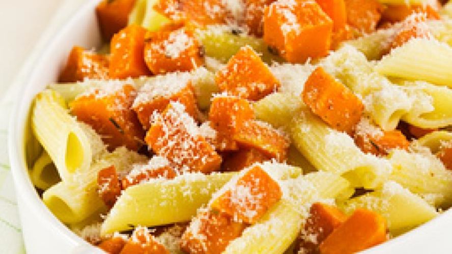 Рецепт паста с тыквой и пармезаном
