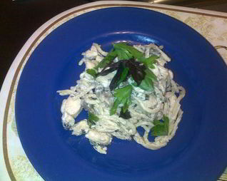 Паста в сливочном соусе