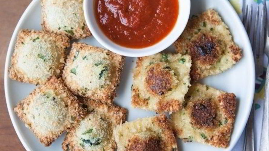 Рецепт равиоли жареные